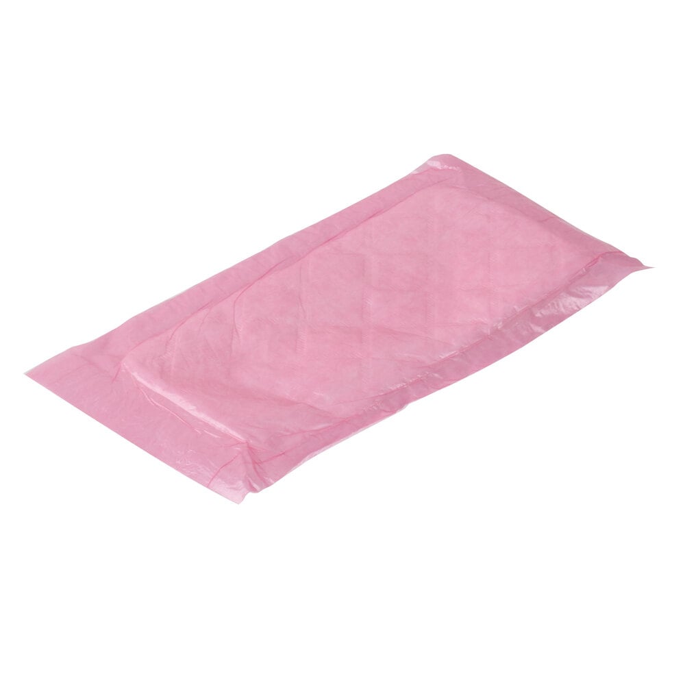 Pink 4" x 7" Absorbent Meat, Fish and Poultry Pad 40 Grams 2000/Case
