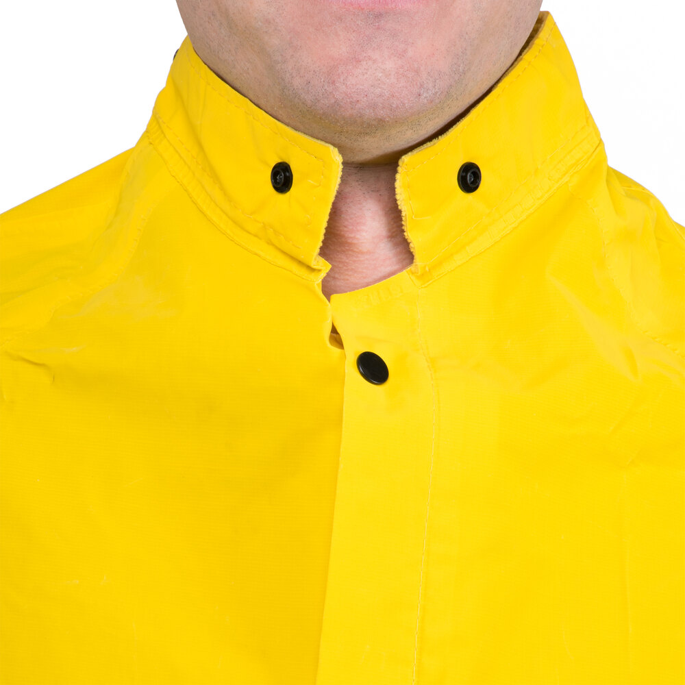 Yellow 2 Piece Rain Jacket Small