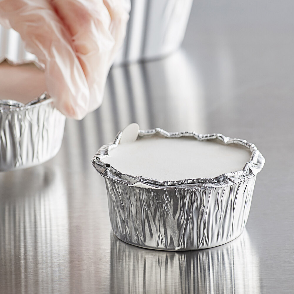 4 oz. Foil Ramekin Cup with Board Lid 125/Pack