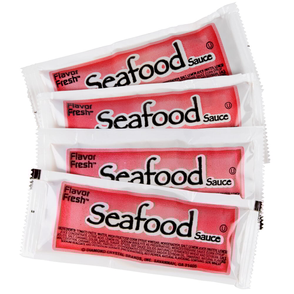 Seafood Sauce (200) 12 Gram Portion Packets / Case 200/Case