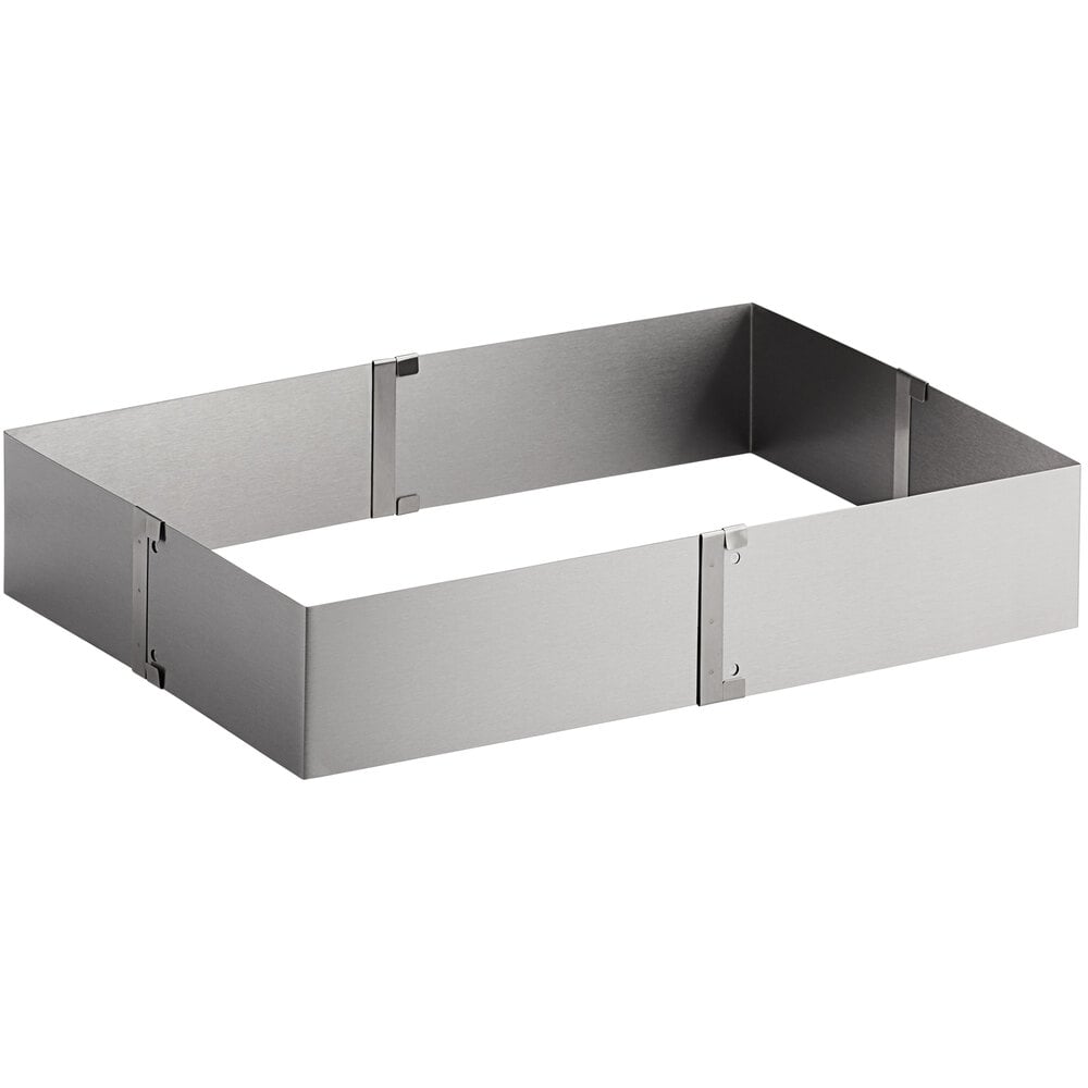 Ateco Rectangular Cake Ring (Adjustable, 9 1/4" 17 1/4" Long)