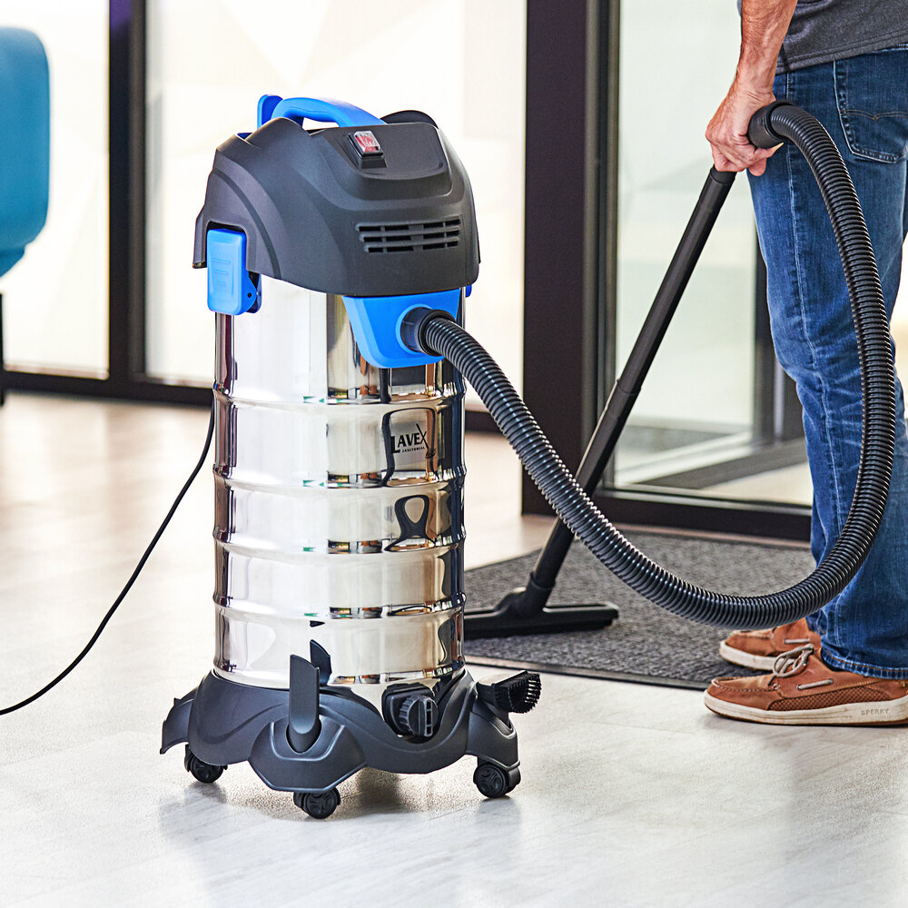 Lavex Janitorial 10 Gallon Stainless Steel Commercial Wet / Dry Vacuum