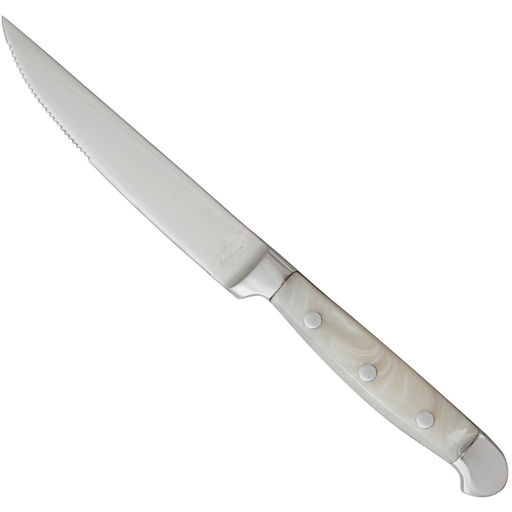 Fortessa 1.5.STK.SR.273 Metalware 9 1/8" 18/10 Serrated Edge Steak