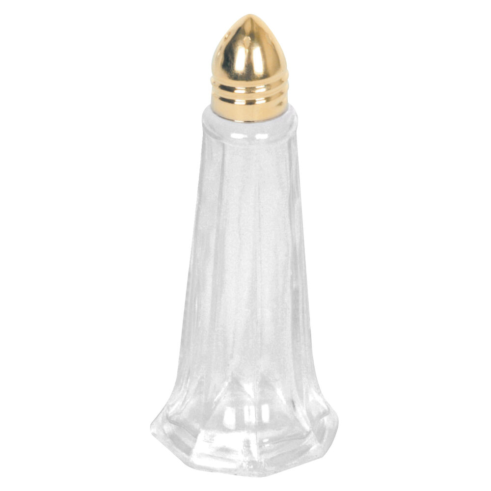 Glass Eiffel Tower Salt & Pepper Shakers w/ Gold Top (12/Pack)