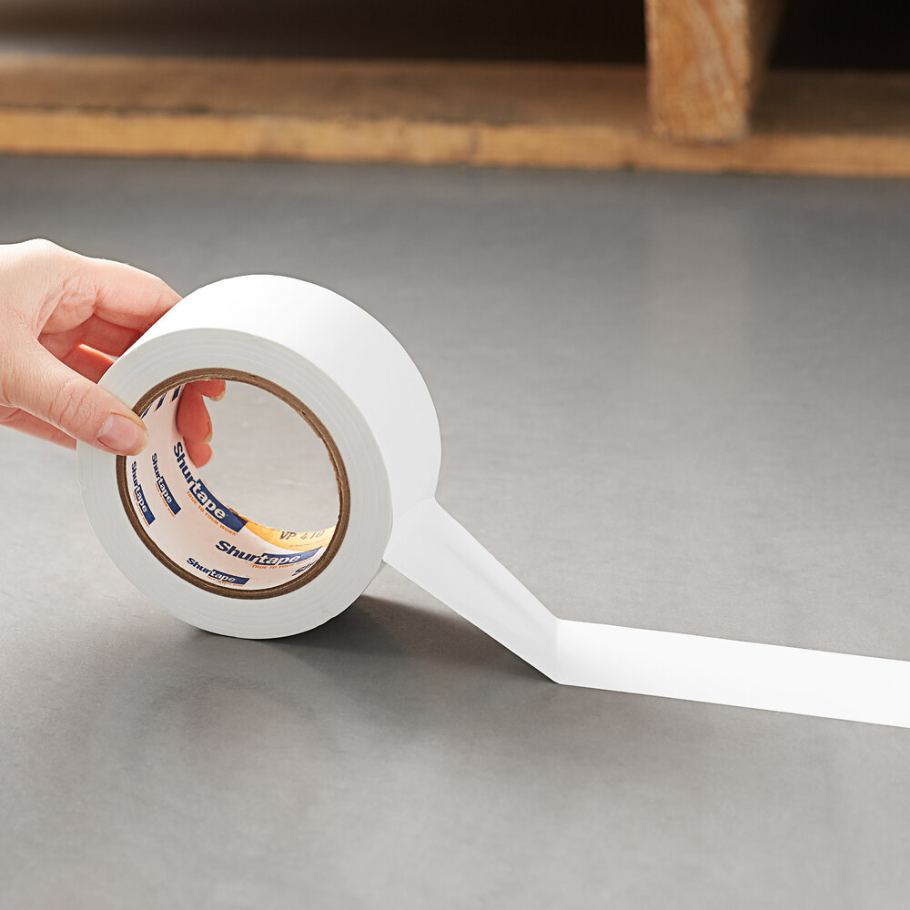 Shurtape VP 410 2" x 36 Yards White Line Set Tape