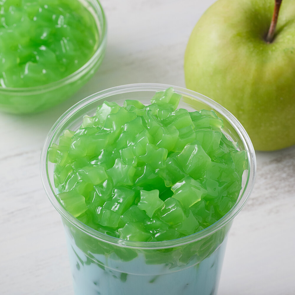 Bossen 8.38 lb. Green Apple Star-Shaped Jelly Topping