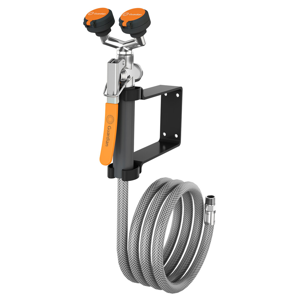 Guardian Equipment G5026 Wall Mounted Eyewash Station with 8' Drench Hose