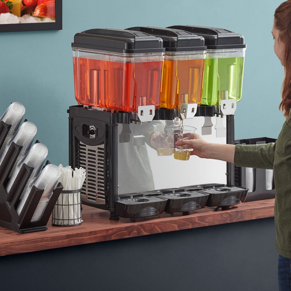 Avantco D3G3 Triple 3 Gallon Bowl Refrigerated Beverage Dispenser 120V