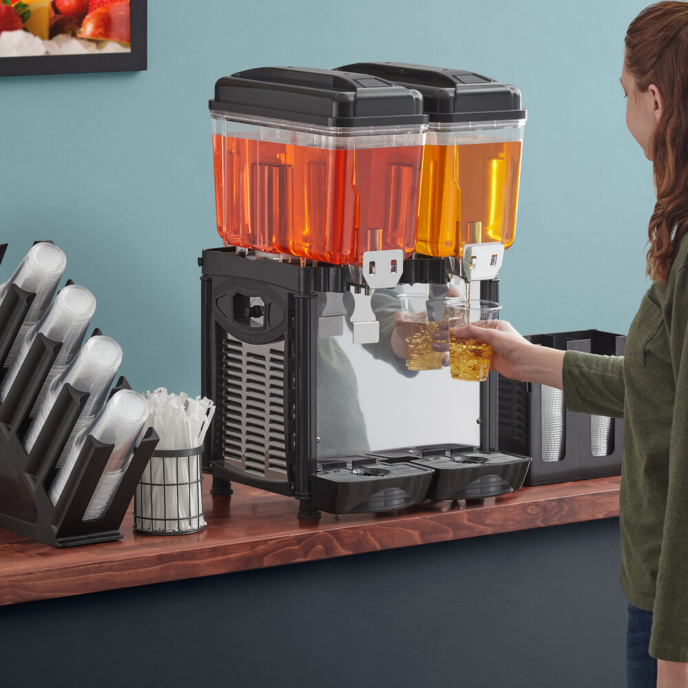 Avantco D3G2 Double 3 Gallon Bowl Refrigerated Beverage Dispenser 120V