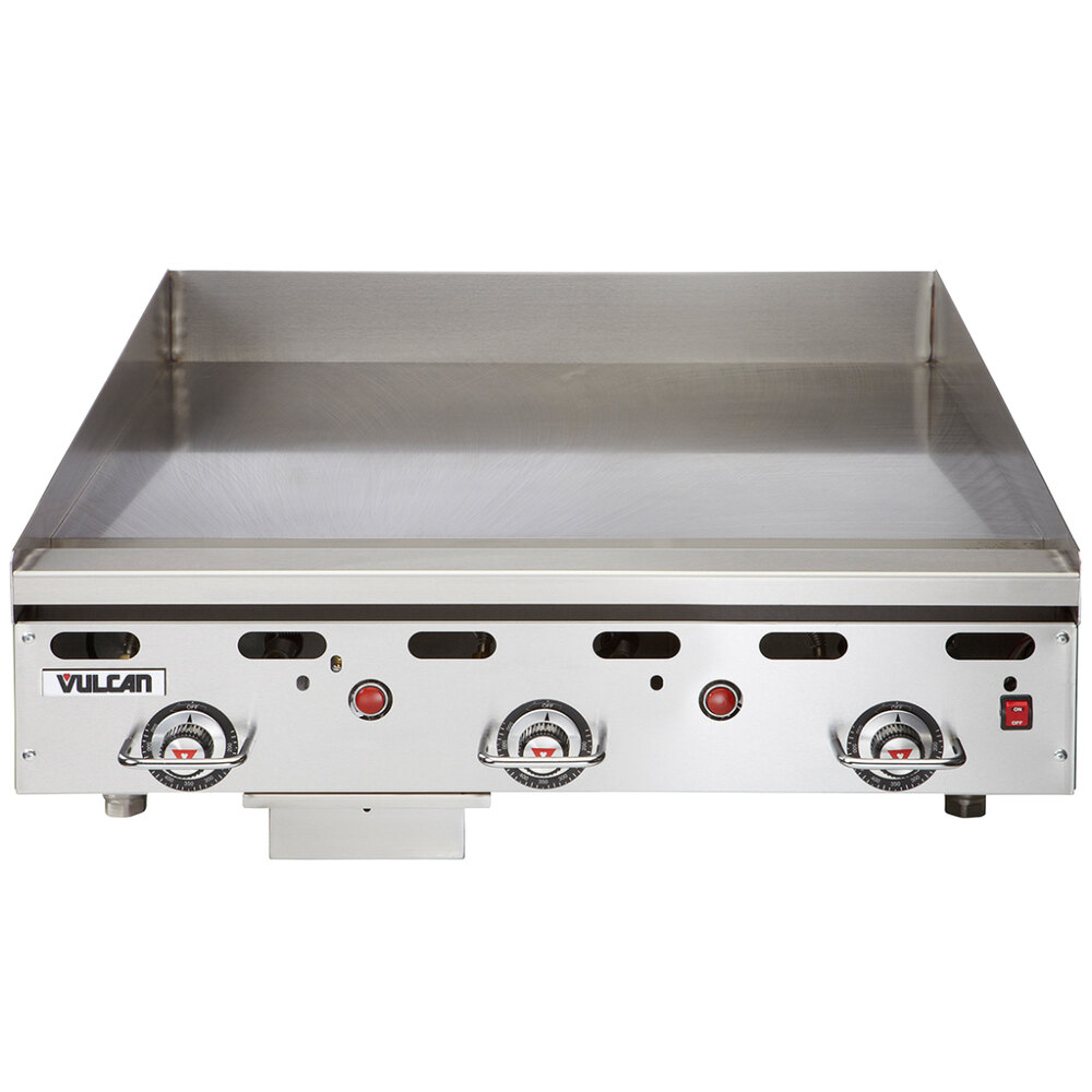 Vulcan 936RX30C 36" Liquid Propane Chrome Top Commercial Griddle with