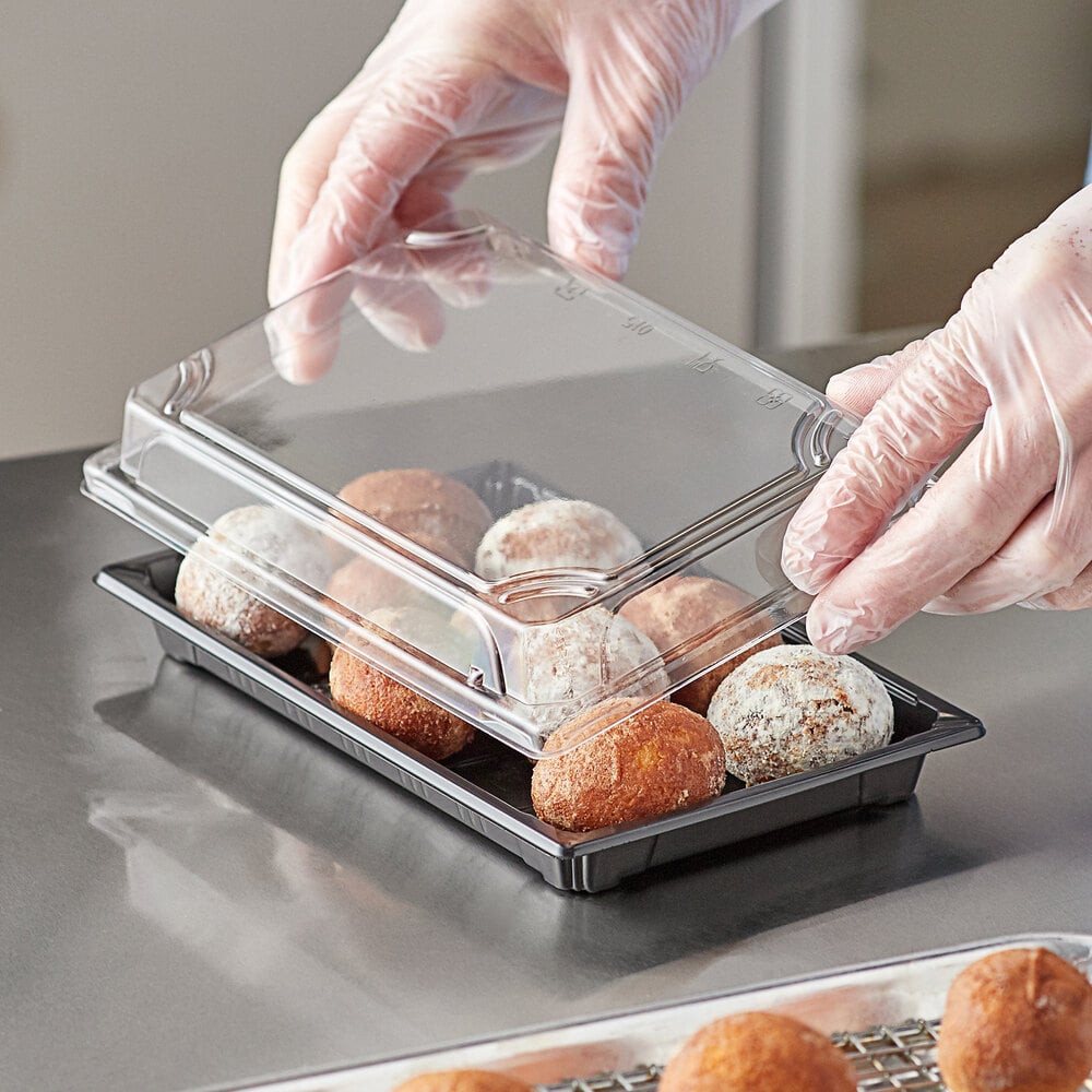 Choice 5 1/4" x 8 1/2" Extra Large Food Container with Lid 300/Case