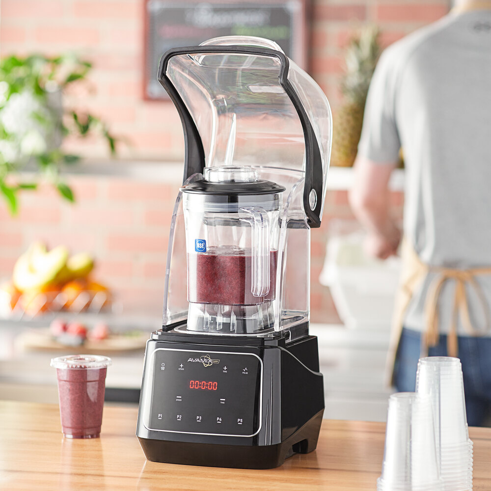 AvaMix Apex HBX1000 48 oz. 3 1/2 hp Programmable Commercial Blender ...