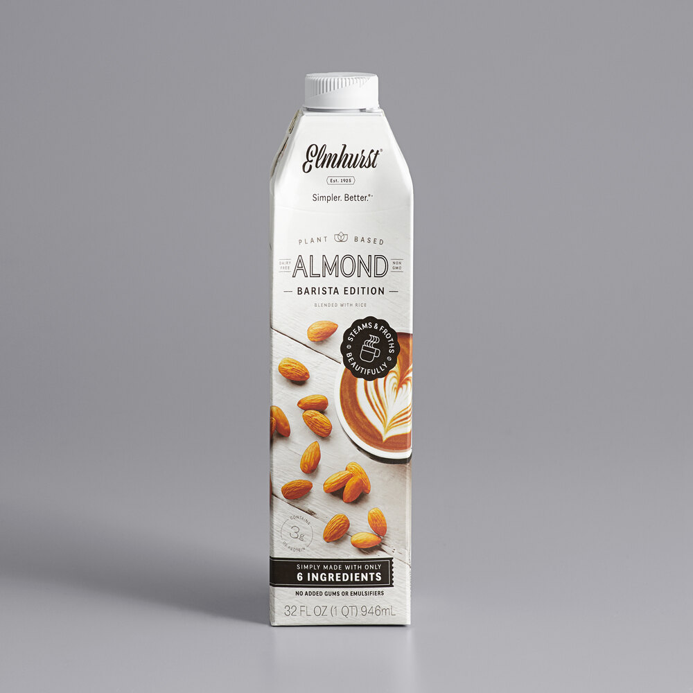 Elmhurst's Almond Milk (Barista Edition) 32 oz. Container