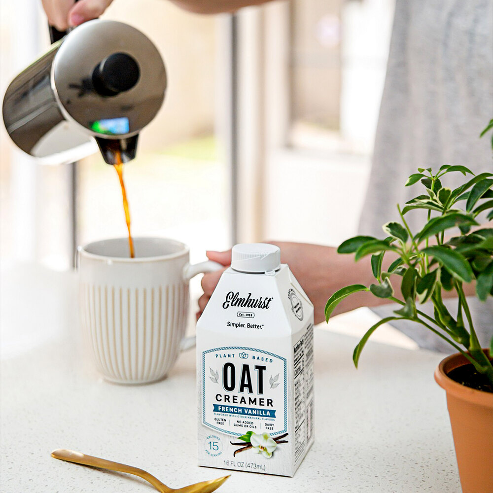 Elmhurst's 16 oz. French Vanilla Oat Creamer