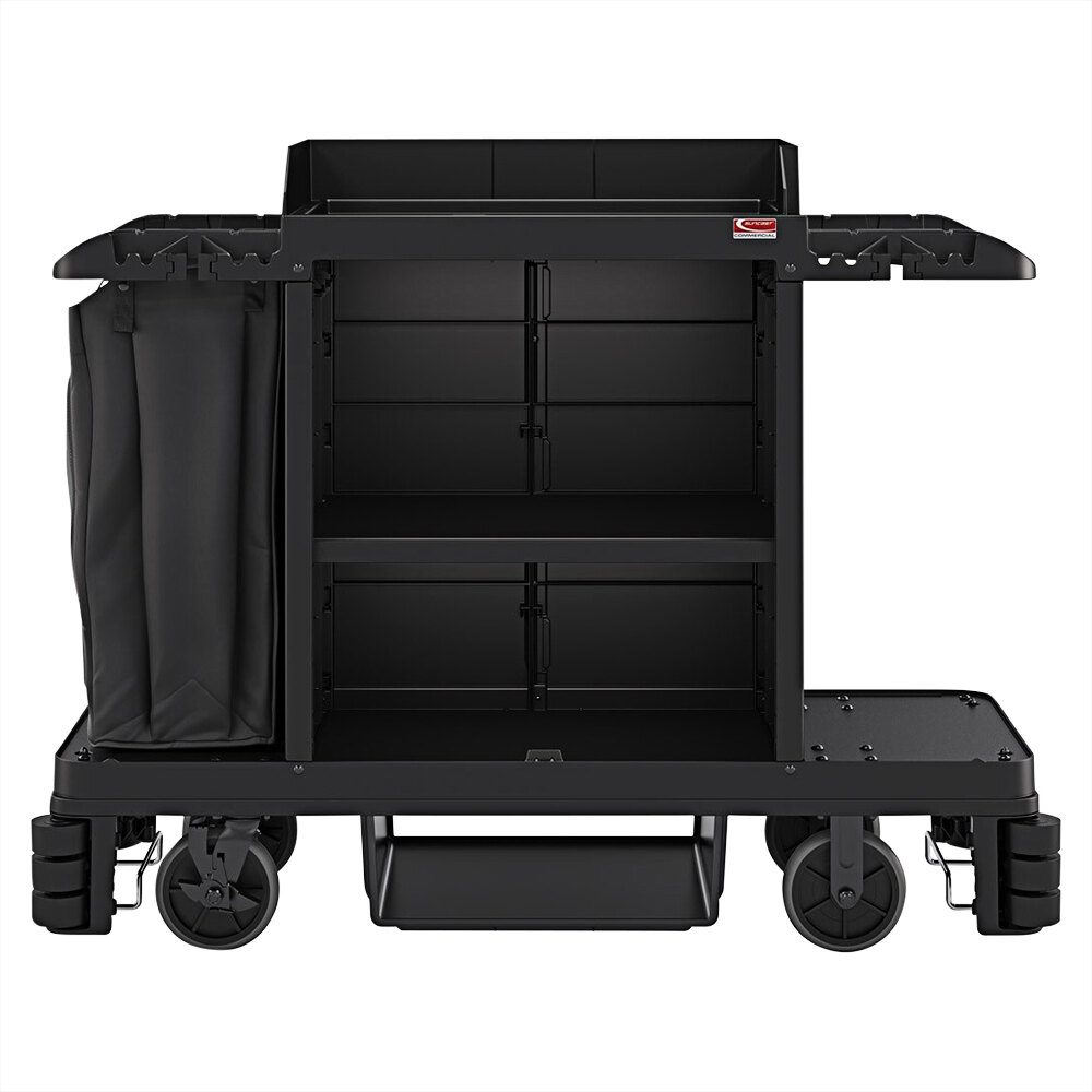 Suncast HKC1501 Black Standard Plus Janitor / Housekeeping Cart with