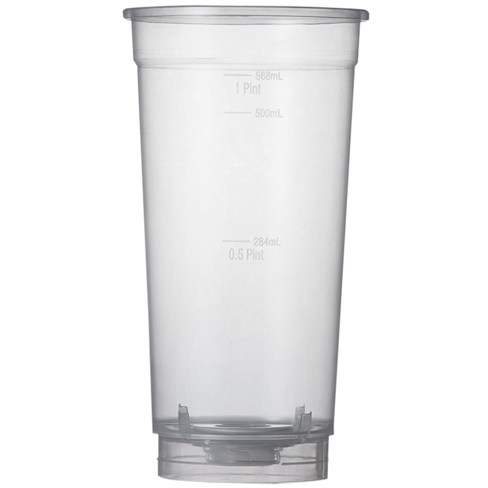 ReverseTap RT700D 20 oz. Disposable BottomFill Plastic Cup 330/Pack