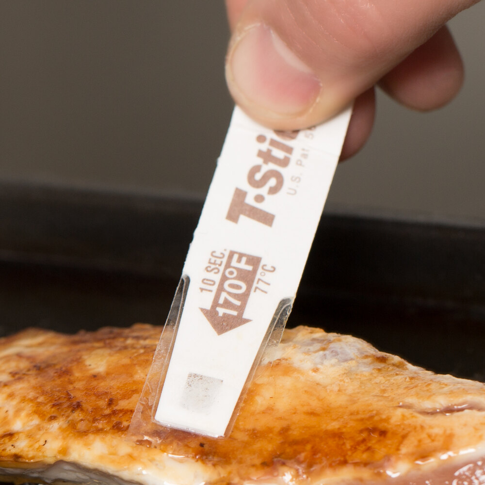 San Jamar TST9345 TStick Thermometer 170 Degrees Fahrenheit 250/Pack