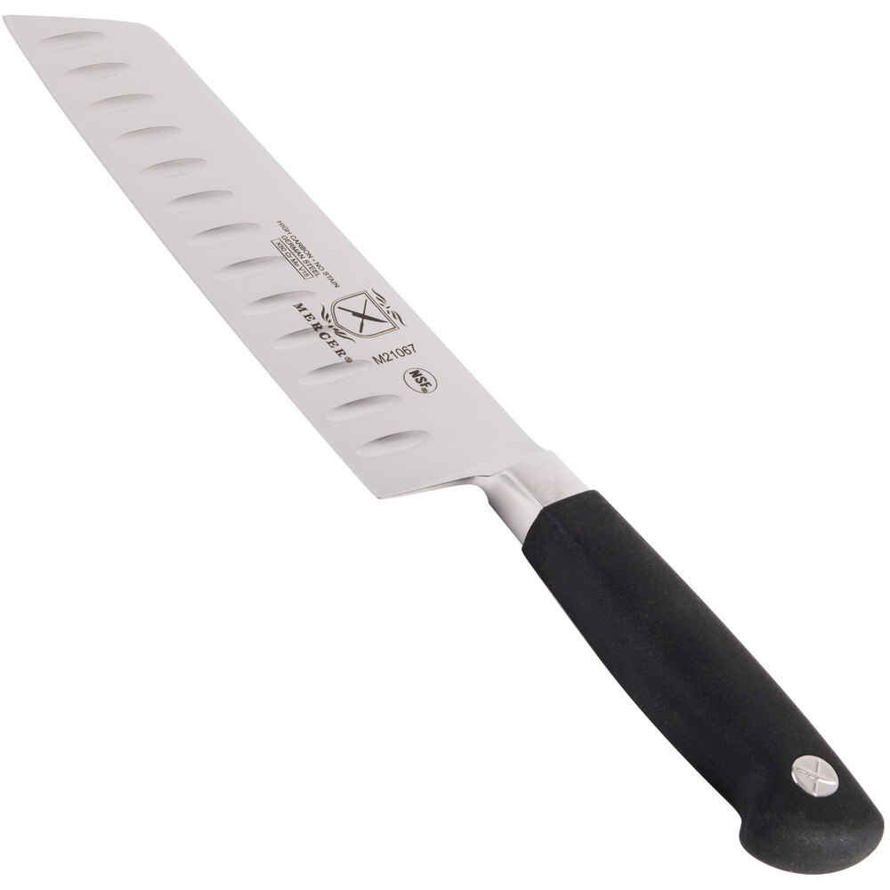 Mercer M21067 Genesis 7" Usuba Knife with Granton Edge and Full