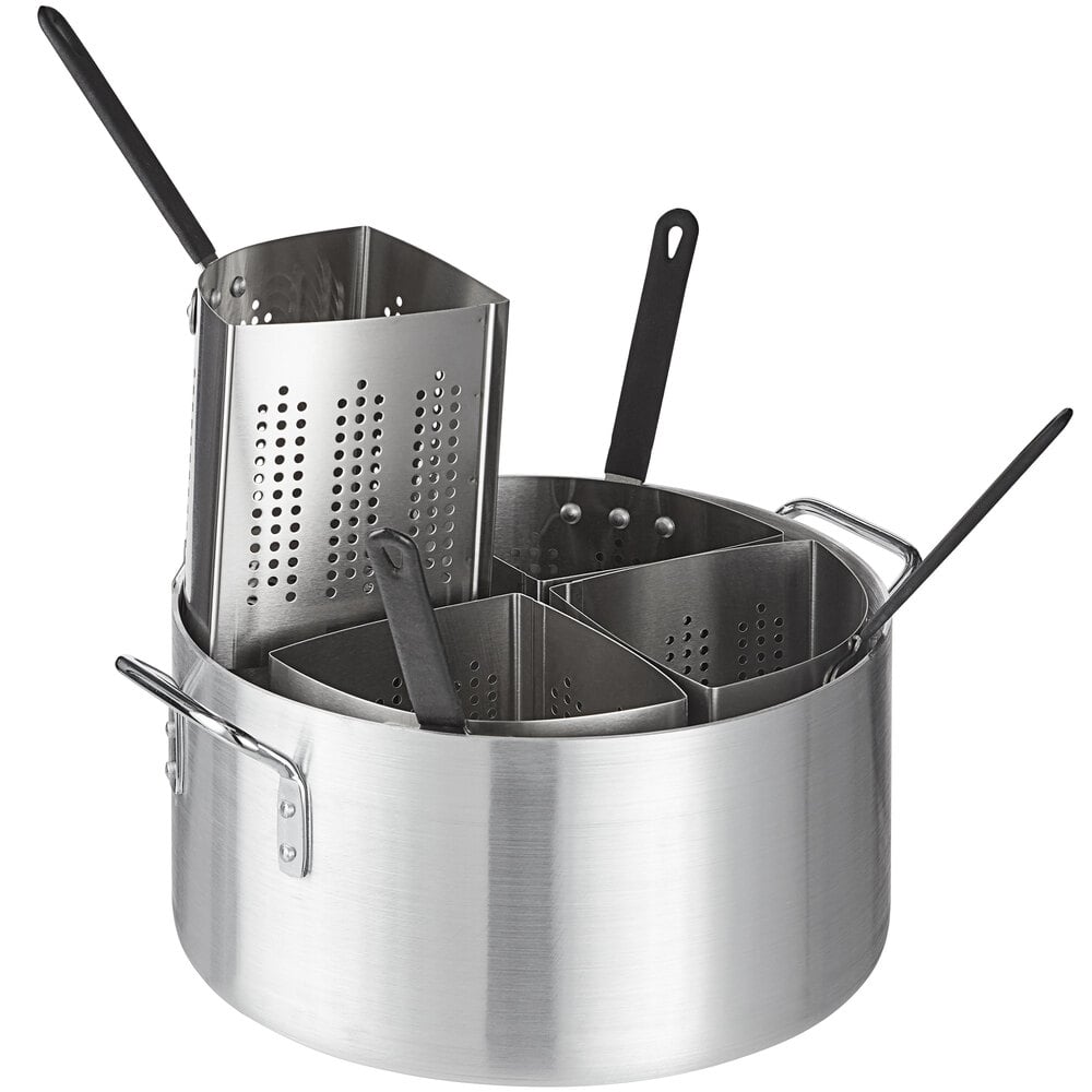 Choice 5Piece Vegetable and Pasta Cooker Set with 20 Qt. Aluminum Pot