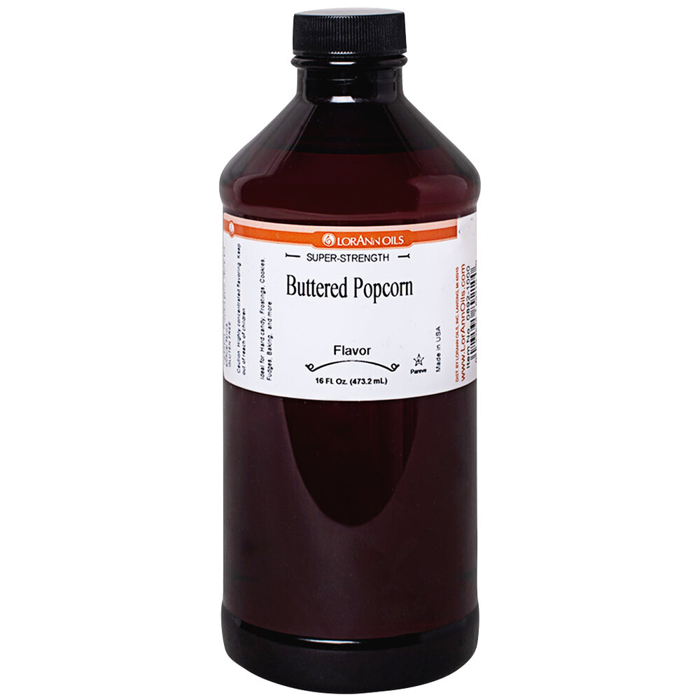 LorAnn Oils 16 oz. Buttered Popcorn Super Strength Flavor