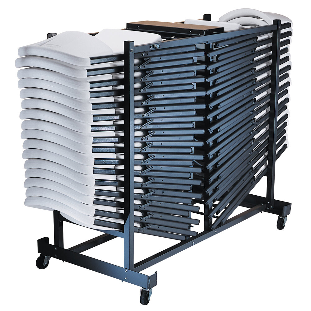 Lifetime 6525 Storage Rack Folding Chair Cart