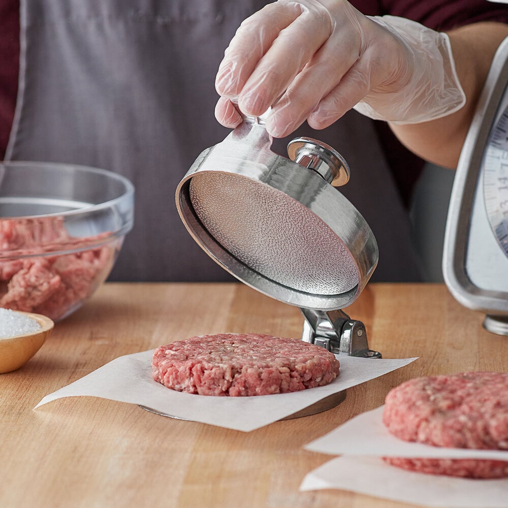 Choice 4 1/2" Adjustable Cast Aluminum Hamburger Press