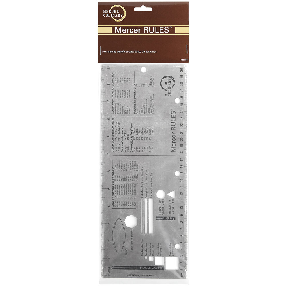 Mercer Culinary M33241S Mercer Rules™ Spanish Reference Tool - 12 1/4