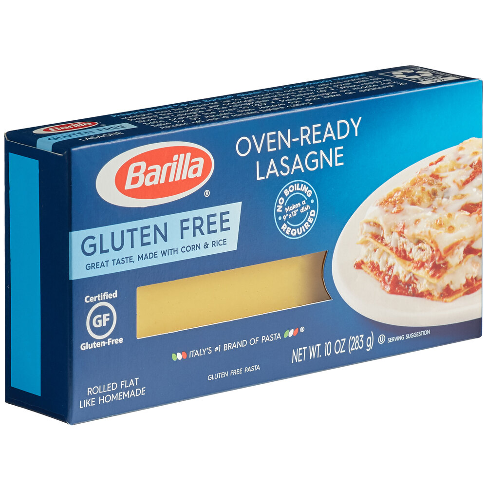 Barilla 10 oz. GlutenFree OvenReady Lasagna Pasta