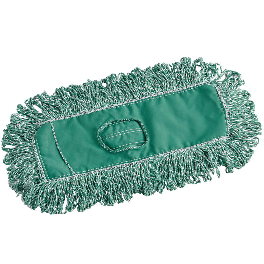 Rubbermaid FGJ85200GR00 18" Green Microfiber Loop Dust Mop