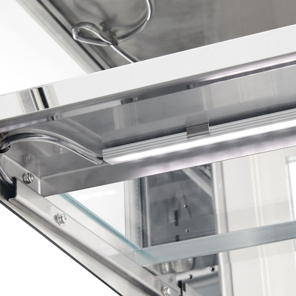 Avantco BC48SW 48" White Square Refrigerated Bakery Display Case with