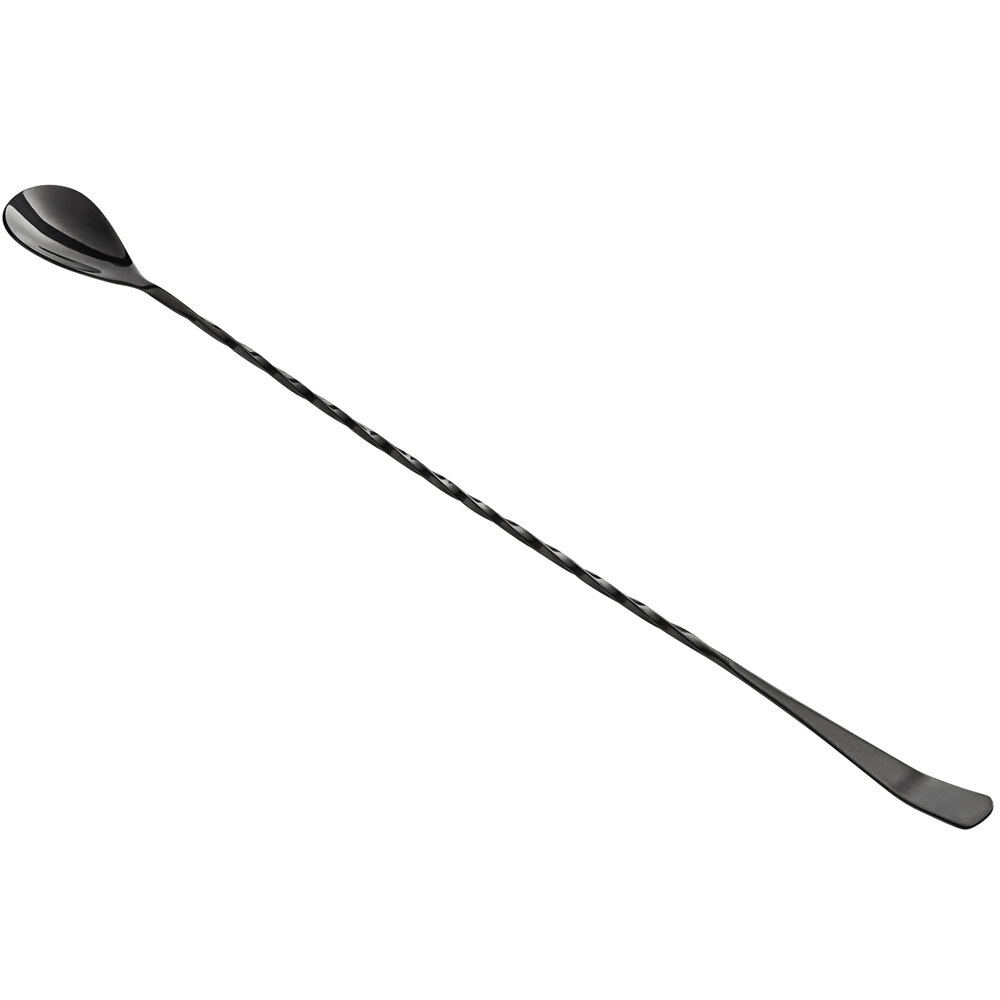Acopa 13" Black Japanese Bar Spoon