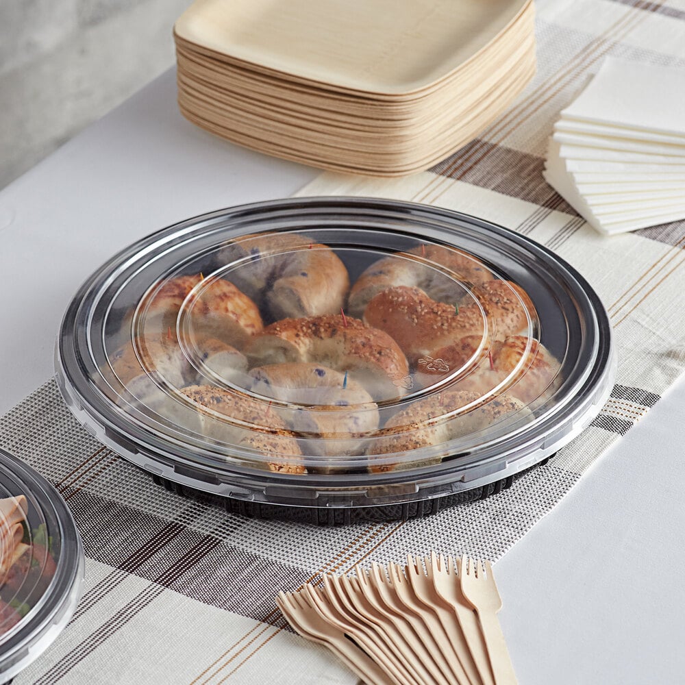 Choice 14 7/8" Round Food Tray with Lid 100/Case