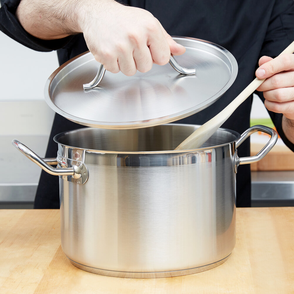  8  Qt  Heavy Duty Stainless Steel Stock  Pot  with Cover