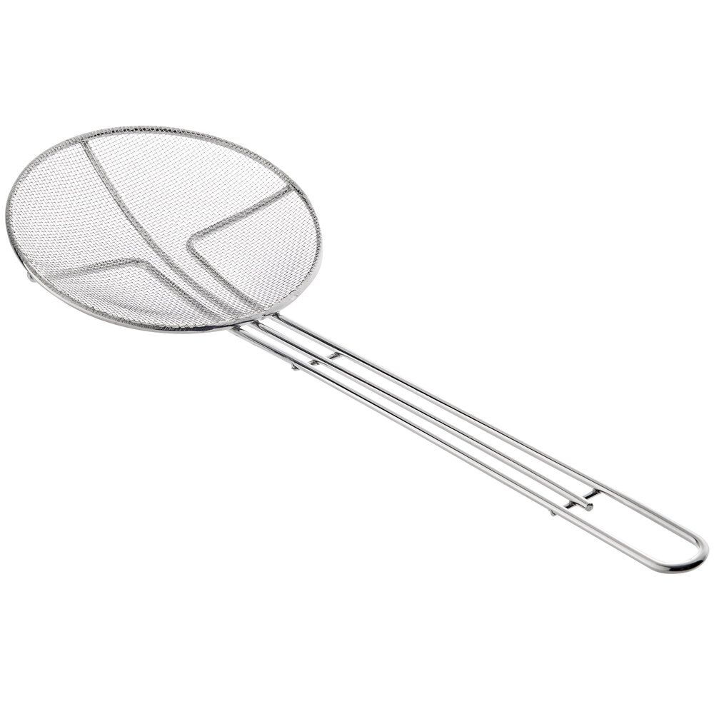 Choice 6 1/2" Round Fine Mesh Skimmer
