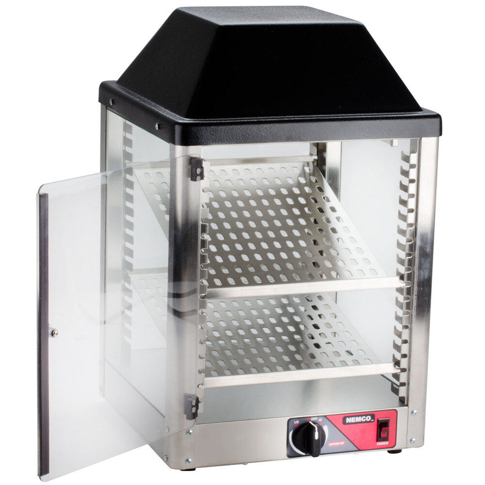Nemco 6457 Countertop Hot Food Display / Merchandiser with Two Shelves