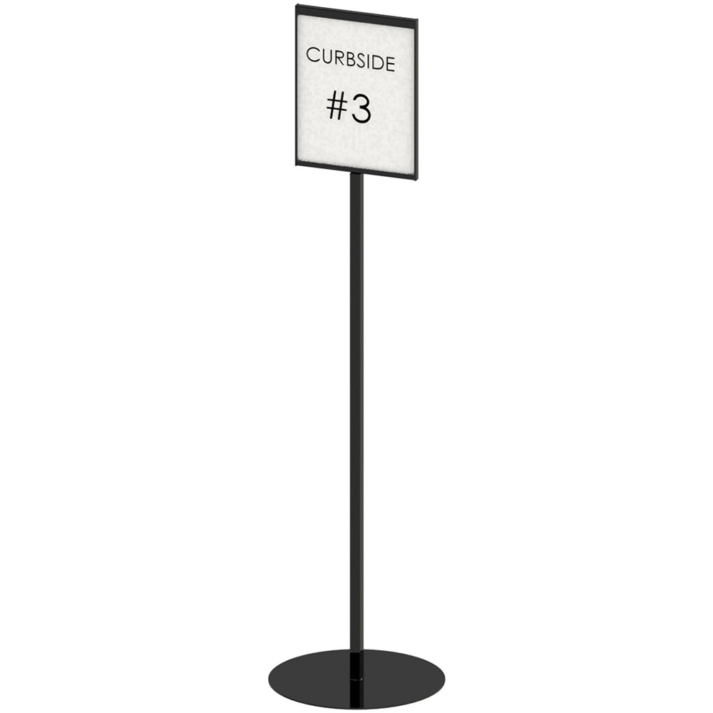 CalMil 2214181113 48" FreeStanding Sign Holder with 8 1/2" x 11