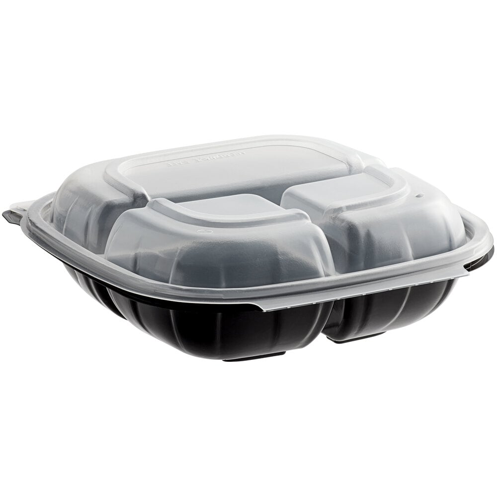 choice-8-x-8-x-3-microwaveable-3-compartment-black-clear-plastic