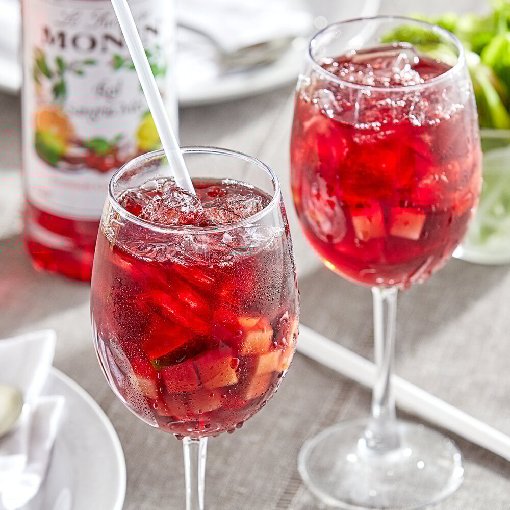 Monin 1 Liter Premium Red Sangria Mix