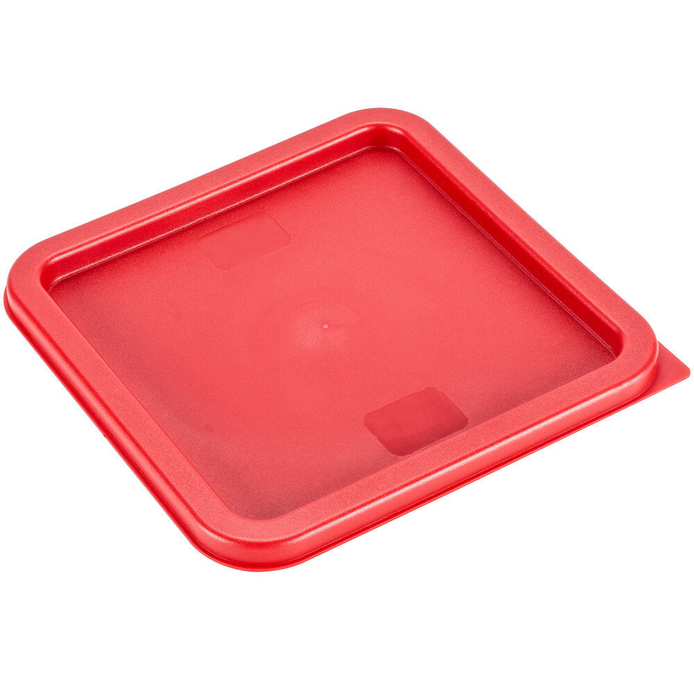 Red Square Lid for 6 and 8 Qt. Food Storage Containers