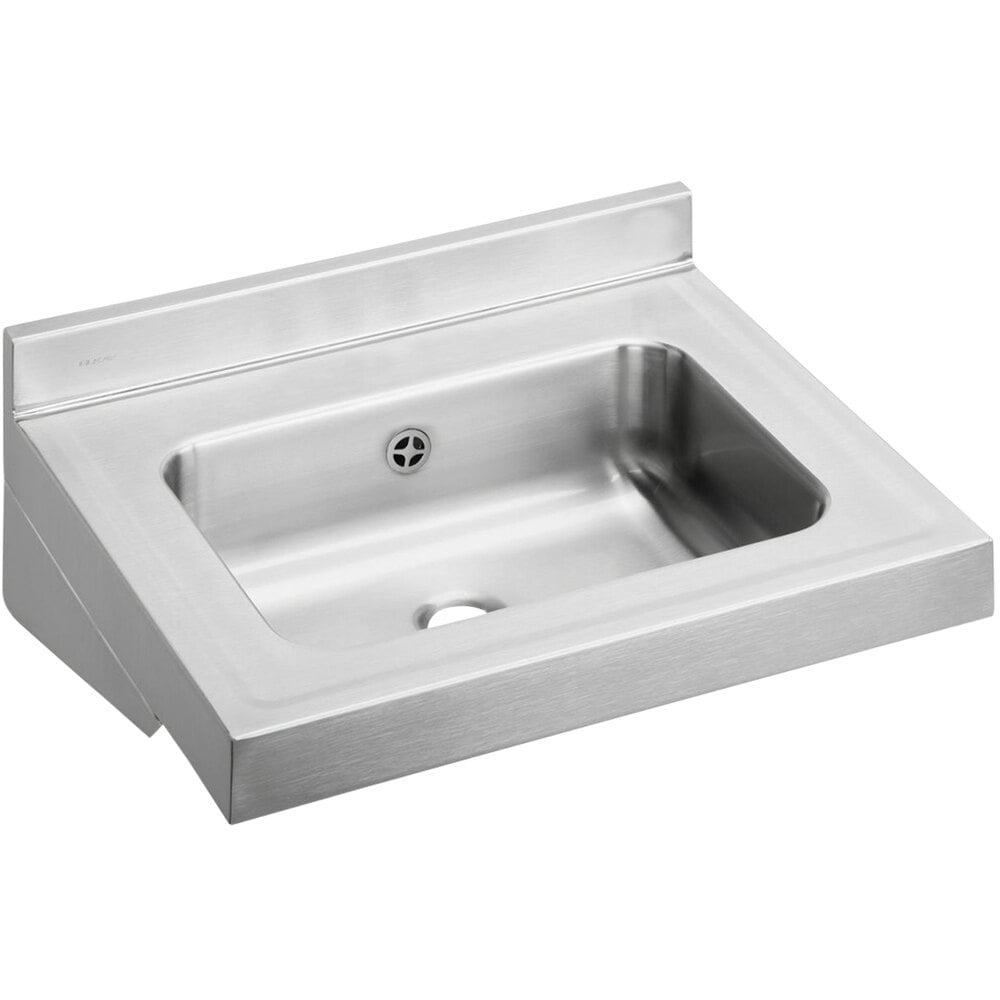 wall hung stainless steel utility sink