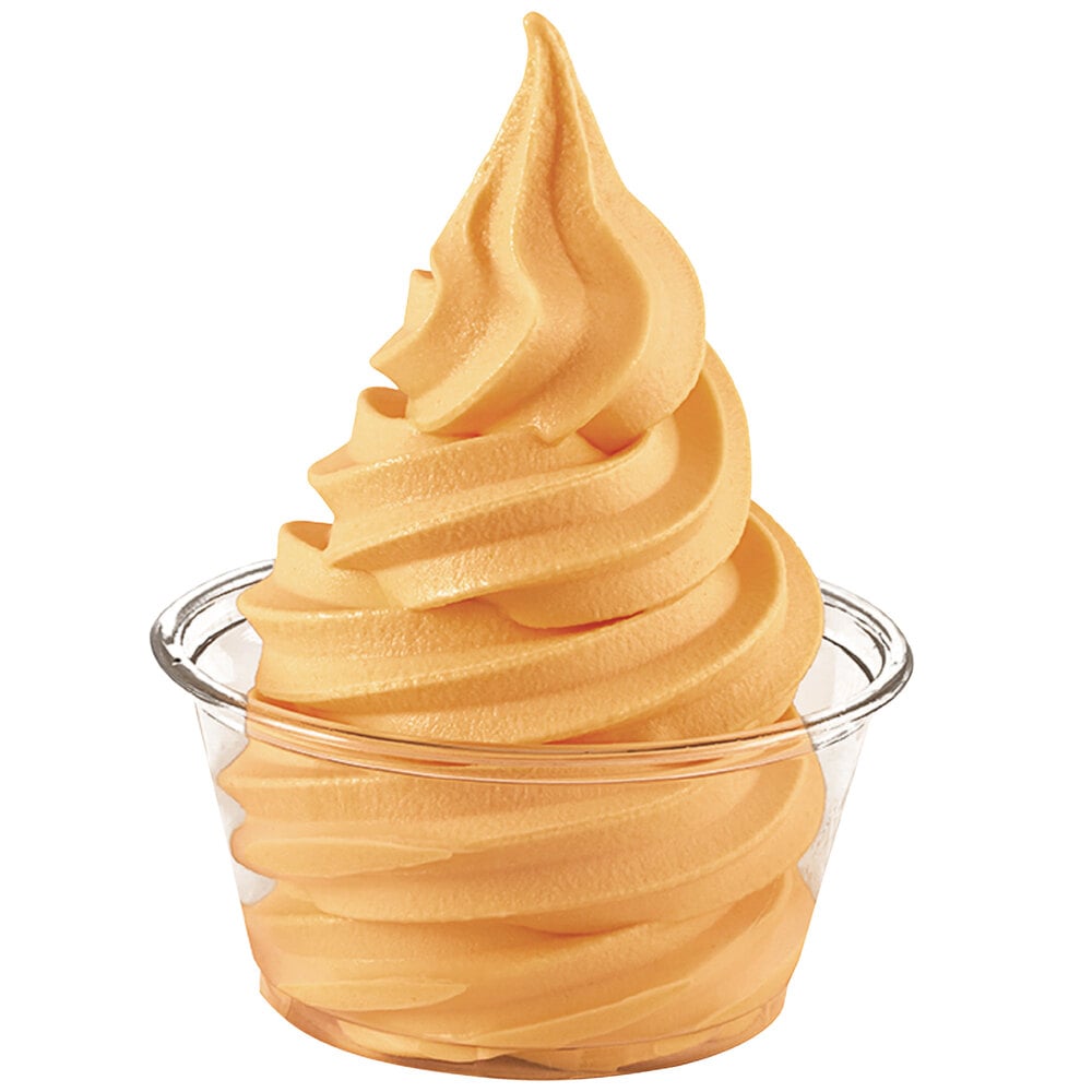 DOLE SOFT SERVE 4.4 lb. Orange Soft Serve Mix - 4/Case