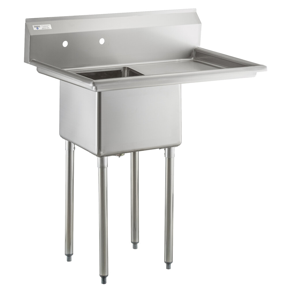 Steelton 38 3/4" 18Gauge Stainless Steel One Compartment Commercial