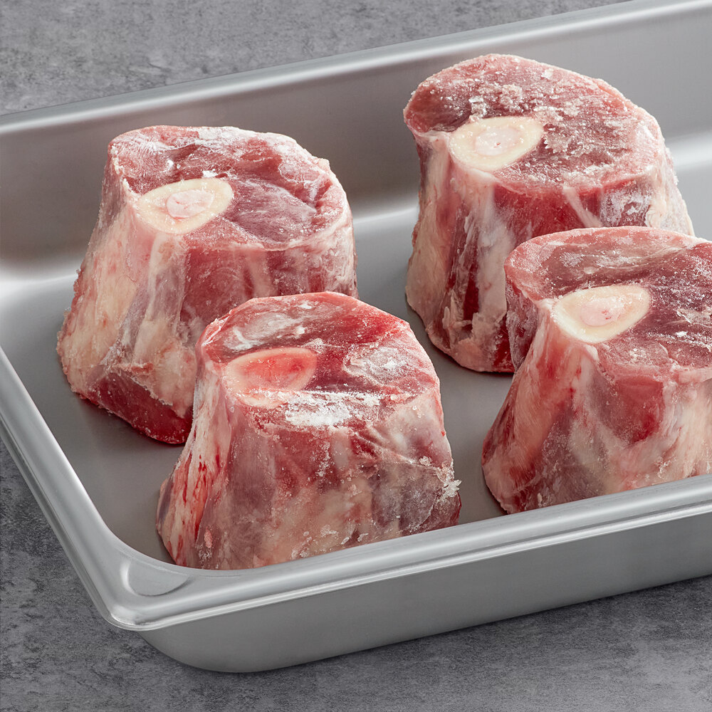 Strauss 10.5 lb. 3" Center Cut Osso Buco Veal Hindshank