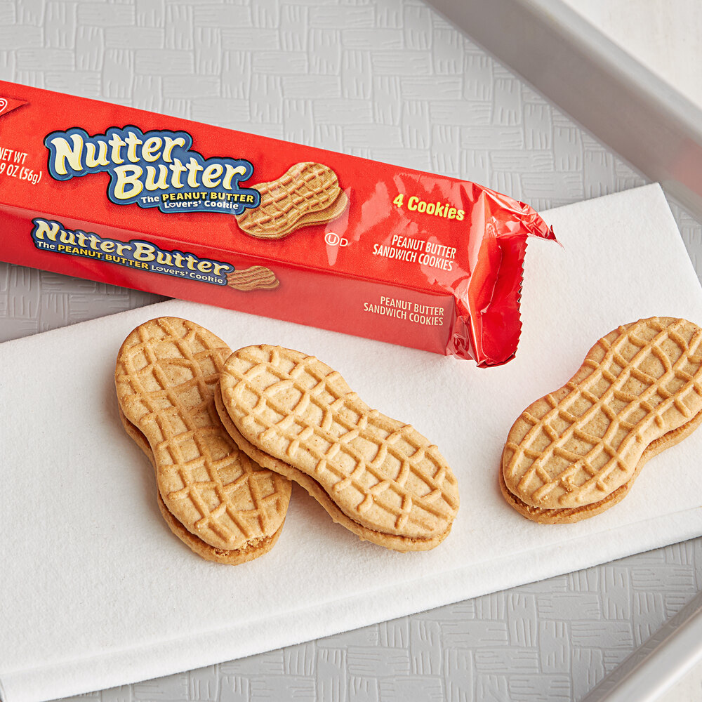 Nabisco Nutter Butter 4 Count 1 9 Oz Cookie Pack 48 Case