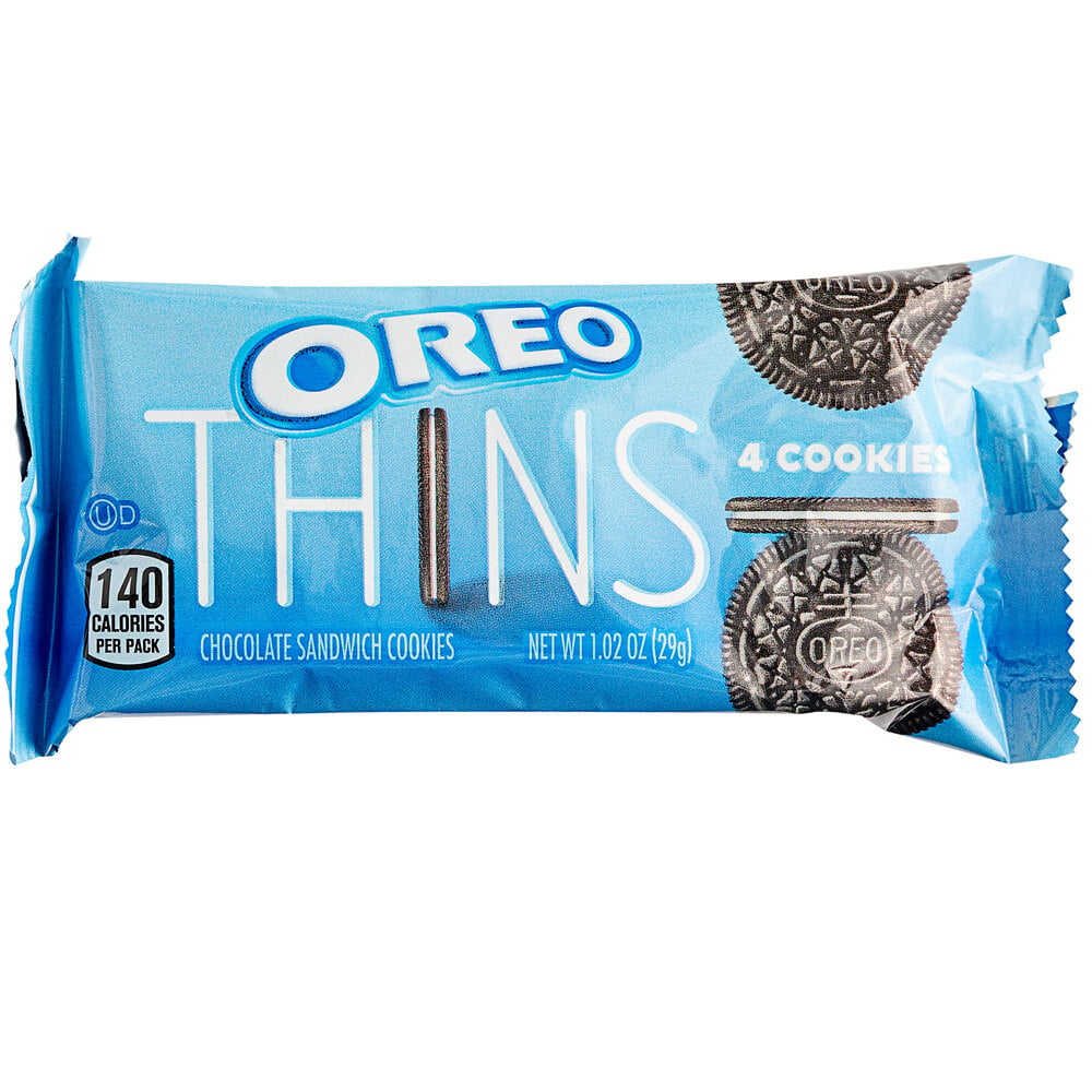 Nabisco Oreo Thins 4-Count (1.02 oz) Cookie Pack - 48/Case