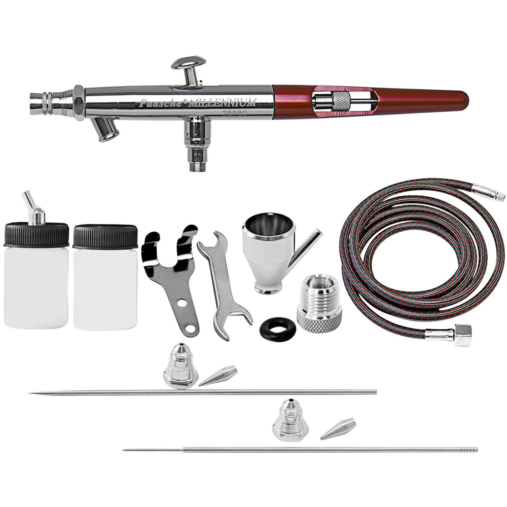 thumbnail image 2 of Paasche VL-1AS Double Action Siphon Feed Airbrush Set – With Bottles & Hose 2 of 4