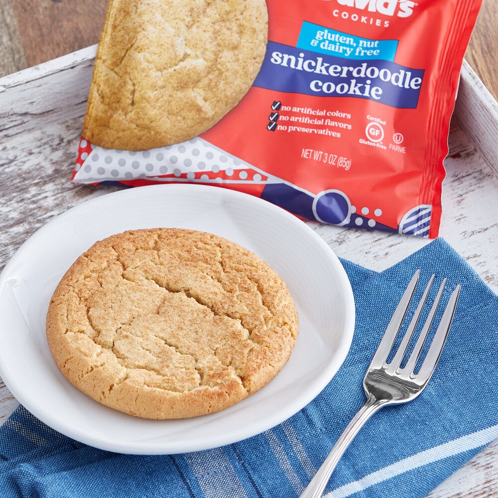 David's Cookies 3 oz. Gluten-Free Individually-Wrapped Snickerdoodle ...