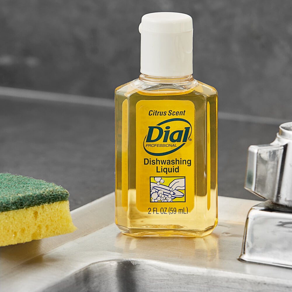 Dial Professional DIA32954 2 oz. Citrus Scented Liquid Dish Soap - 144/Case