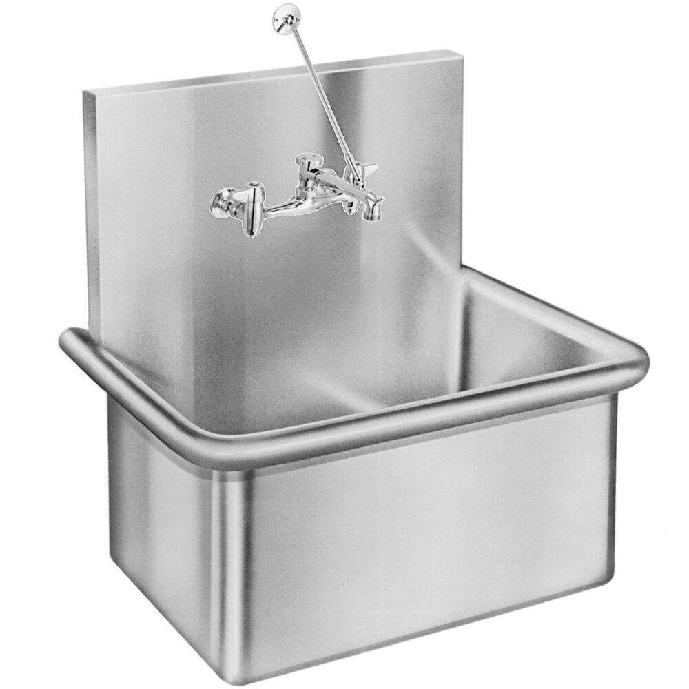 Just Manufacturing A18665TMX Stainless Steel Wall Hung Single Bowl 12 Deep Stainless Steel Sink