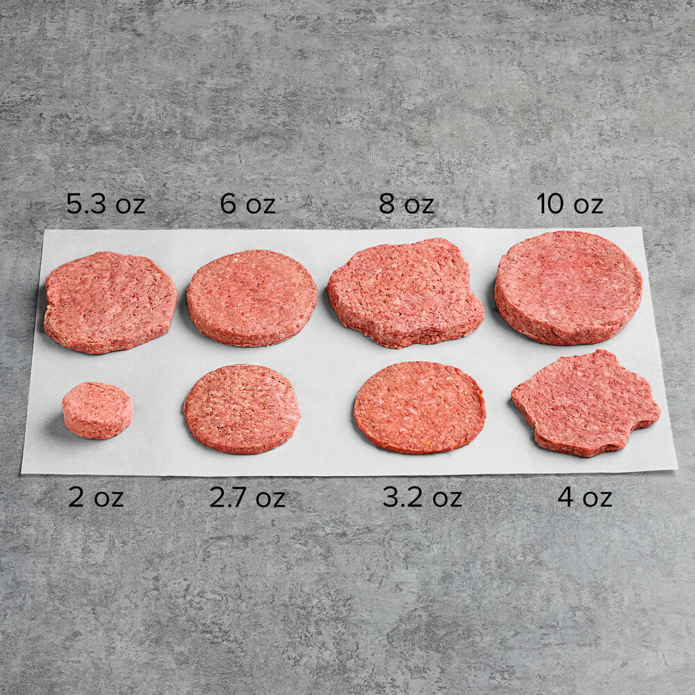 Wonder Meats 80 20 Steakhouse Burger Patty 8 Oz 20 Case